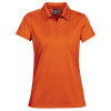 Womens Eclipse Pique Polos Rust